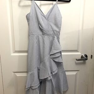 Strappy seersucker dress
